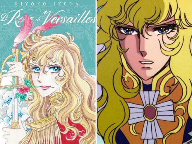 Copertina manga e Lady Oscar versione animata
